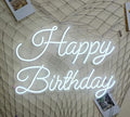 LED Neon Sign Happy Birthday Party Wall Decor, 17.7 in USB Powered Acrylic