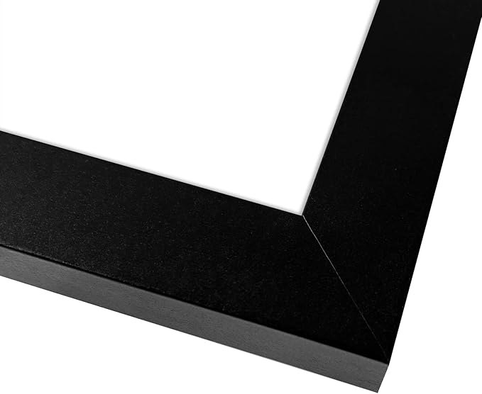 Black Wood Tabletop Photo Frame with White Mat for Four 2x6 Photo Booth Strips