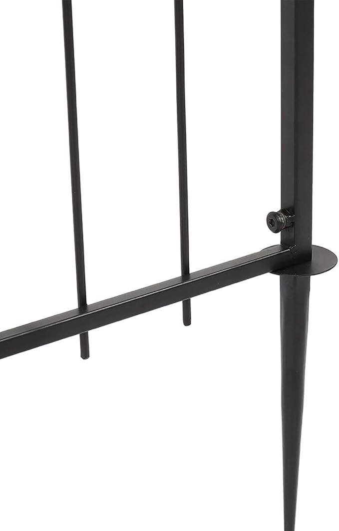 Garden Arbor Arch, Black Iron, 28 x 75 Inch Outdoor Archway