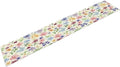 Floral Decorative Table Runner, Watercolor Floral Botanical Rustic Modern Style Pattern Printed Long Table Runner for Restaurant Kitchen Party,13in（33cm） W * 90in（229cm） L