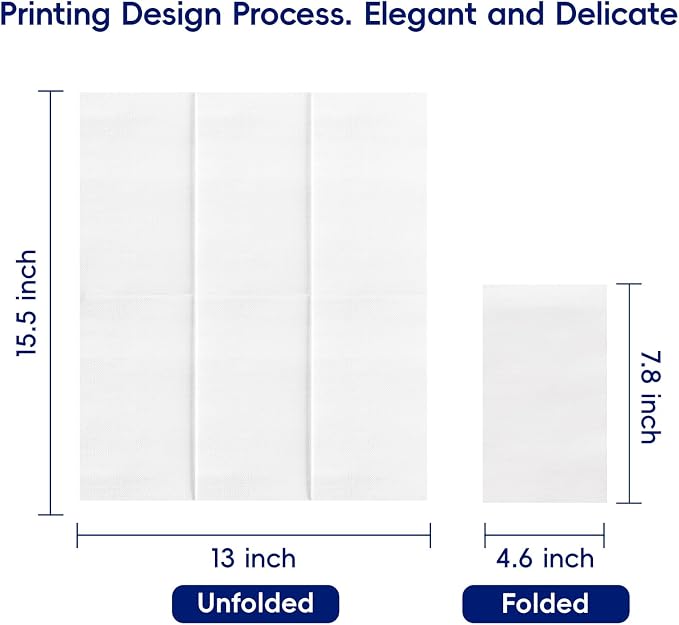 600 Pack Paper Napkins, Disposable Guest Towels Party Dinner Napkins Soft - Image 2