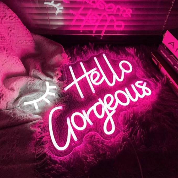 USB Powered LED Neon Sign Night Light, 15.7 x 11.5 Inch Acrylic Wall Decor