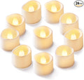 Homemory 24Pcs Flickering Flameless Candle Battery Operated, 200+Hours Fake Electric LED Tea Lights for Votive, Centerpiece Table Decorations, Wedding, Aniversary, Halloween, Christmas