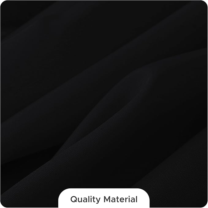 Fitable 10 Pack Rectangle Tablecloths: Stain Resistant Wrinkle Free Fabric Table Clothes, Washable Reusable Polyester Table Covers for Wedding Party Birthday Banquet Reception(Black, 70x120 Inch)