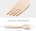 Forks Made of Bamboo, 2200 Count, 6.7-Inch, Natural Color