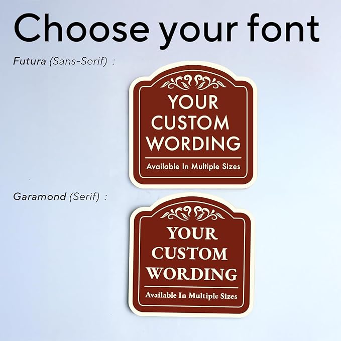 Custom Decorative Outdoor Metal Sign - Personalized Aluminum Sign Made In USA, Waterproof Design 1 Red Brick 8x8 In