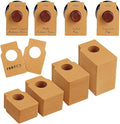 100 PCS Wine Bottle Tags –Paper Hanging Cellar Labels for Bottle Neck, Double-Sided Writable Gift Tags for Wine Racks, Champagne & Homebrew Organization (Kraft,)