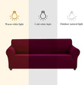 Sofa Slipcover for Loveseat, Burgundy Stretch Couch Cover, Water-Repellent