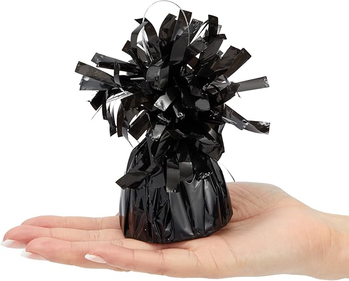 Balloon Weights for Helium Balloons, Black Plastic, Pack of 15