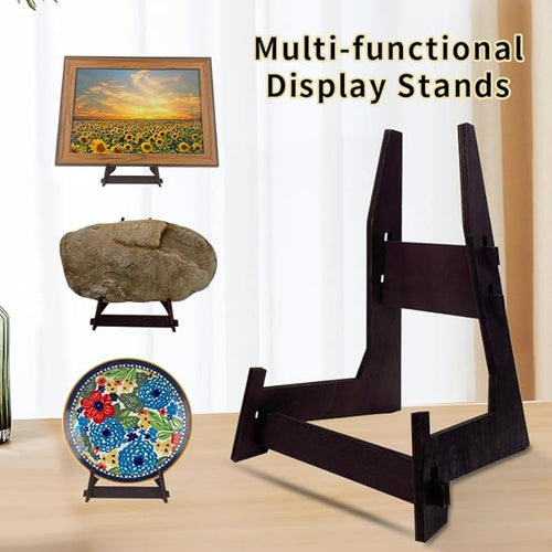 10 Inch Wooden Plate Stand - Easel & Book Display Stand