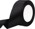 Black Solid Satin Ribbon 1-1/2 Inch 25 Yards Solid Polyester Fabric Ribbon for Gift Wrapping Wedding Christmas Baby Shower Birthday Party Decoration Handmade Immortal Flower Craft