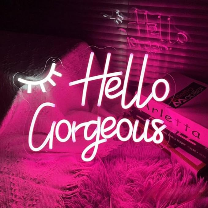 USB Powered LED Neon Sign Night Light, 15.7 x 11.5 Inch Acrylic Wall Decor