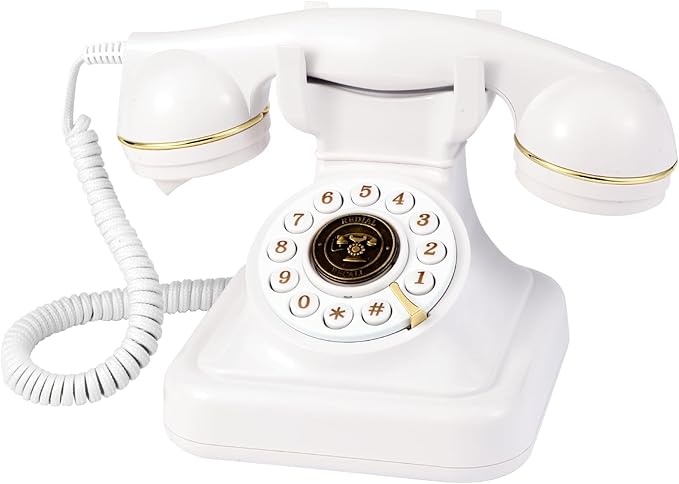 Audio Guest Book Phone with Retro Metal Handset and 32GB TF Card
