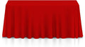 Lann's Linens - 10 Premium 90" x 156" Tablecloths for Wedding/Banquet/Restaurant - Rectangular Polyester Fabric Table Cloths - Red