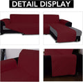 Sofa Slipcover for L-Shape Sofa, Reversible Microfiber, Christmas Red X-Large