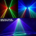 Stage Lights: Rectangular RGB Laser Party Light with Remote