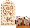 Mexico Theme Arch Stand Covers Fiesta Wedding Party Elastic Fabric Background Birthday Baptismx Baby Shower Decor Props (Customized,G-3741)