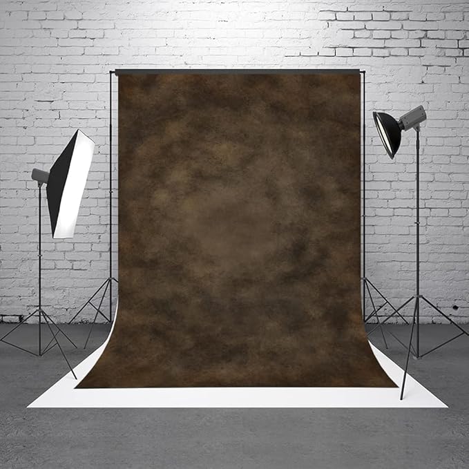 8x10ft Dark Brown Mottled Texture Photography Backdrop for Portrait Photo Studio Prop Abstract Background for Photographyer