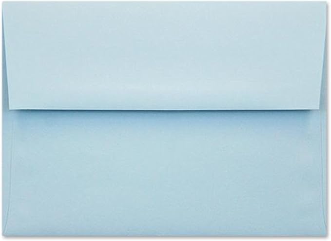 A7 Invitation Envelopes - Peel & Press - 24lb Heavy Duty Envelopes for Wedding Baby Shower Birthday Invitations - 5 1/4" x 7 1/4" (Pastel Blue, 100)