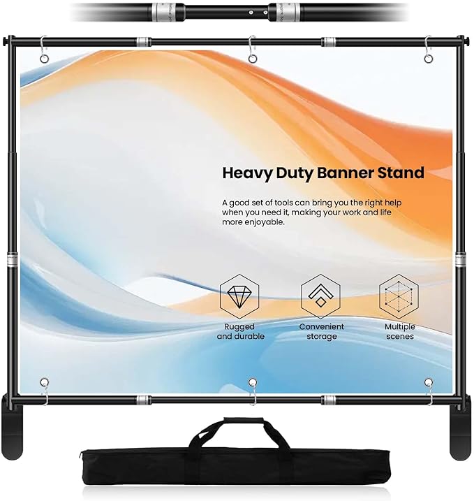 Background Support Equipment: Telescopic Stand, 3.4-10 ft Height, 16 lb Load