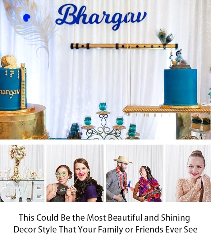 ShinyBeauty 2 Panels White Sequin Backdrop Curtain | 5Ft x 10Ft Glitter Wedding & Photography Background | Shimmer Curtains | Payette Sequin Fabric | Elegant & Durable Photo Backdrop