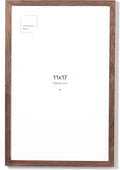 Opposite Wall - 11x17 in - Dark Solid Oak Wood Picture Frame - Lightweight, Versatile & Shatterproof - Wall Hanging Poster or Photo Frame - Wall Decor for Office, Gallery & Home