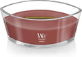 Jar Candle, Cinnamon Chai Scent with Wooden Wick, Oval, 7.7 x 3.5 Inches