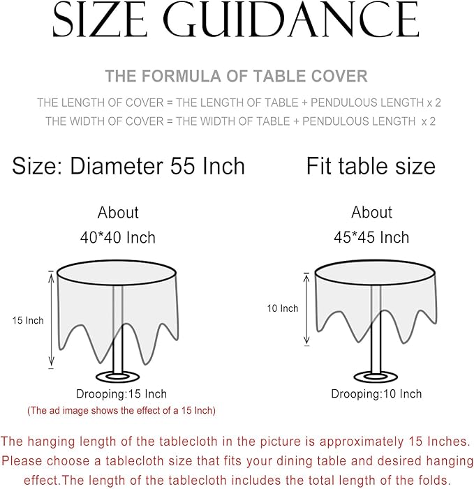 patdrea Designer Vintage Small Beige Tablecloth for Round Table,Linen Yellow Floral Pattern Tablecloths,Cover Cloth Decor for Kitchen Dining Christmas,Thanksgiving,Diameter 55"-Istana a