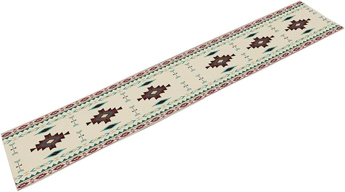 Aztec Table Runner Southwestern Native Vintage Geometric Pattern Table Runner Retro Country Table Dinner Decoration 13x36 Inch