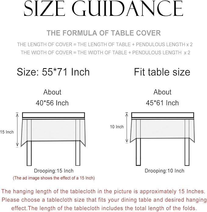 patdrea Designer Small French Rectangular Tablecloth,Vintage Yellow Floral Birds Pattern Linen Colorful Table Cloth,Decor Cover for Kitchen Dining Banquet,Christmas,Thanksgiving,55"x71"-Magnolia