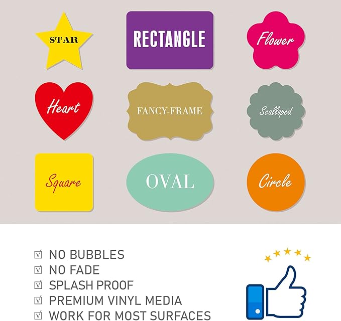 Custom Stickers Personalized Labels - Customized Stickers with Any Design Image Logo Text,Custom Thank You Label Stickers,Custom Stickers for Business Logo,100 Labels (Rectangle,4"x2")