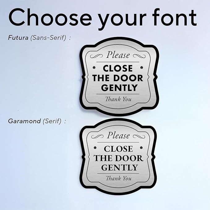 Custom Outdoor Signs - Personalized Aluminum - Waterproof Made in USA - Design 3 Metallic Silver 24x24 In