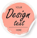 Custom Stickers Personalized Labels - Customized Stickers with Any Design Image Logo Text,Custom Thank You Label Stickers,Custom Stickers for Business Logo,100 Labels (Circle,5.5"x5.5")