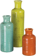 Sullivans Vase Set, Farmhouse Decor, Vases for Your Kitchen, Bedroom, Office, Living Room Bathroom, Mantle & Shelf Home Decor, Centerpiece Table Decorations (CM2334)