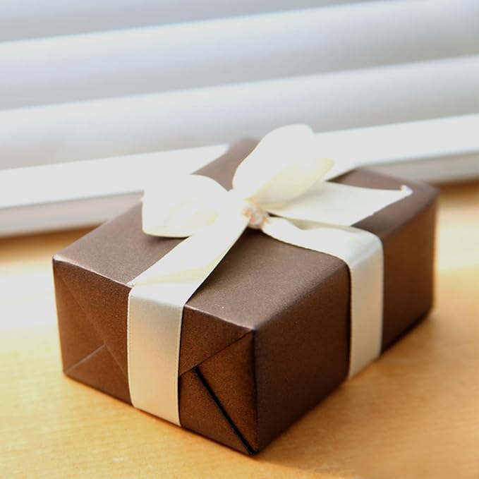 Vanhench 30"×1200" (100') Kraft Wrapping Paper Roll, Bouquet Flower Paper, Chocolate Brown Packing Paper for Wedding/Birthday/Holiday/Father's Day Gift Wrapping