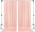 AK TRADING CO. 10 feet x 10 feet Polyester Backdrop Drapes Curtains Panels with Rod Pockets - Wedding Ceremony Party Home Window Decorations - Blush Pink (DRAPE-5x10-BLUSH) (Pack of 24)