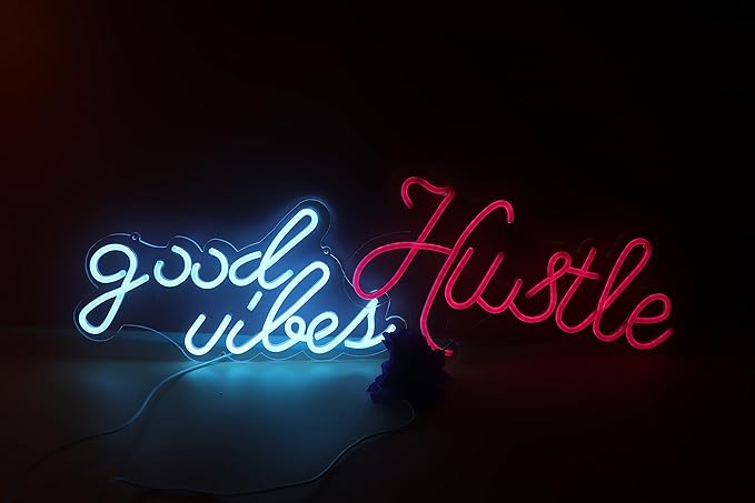 Lighted Neon Signs Green LED Wall Night Light, 7.9 x 15.7 in USB Powered