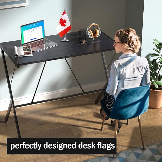 Canada Flag Canadian Flags, Small Mini Canadian Desk Flag, Used for Table Office Classroom Home Patriotic Events Decorations