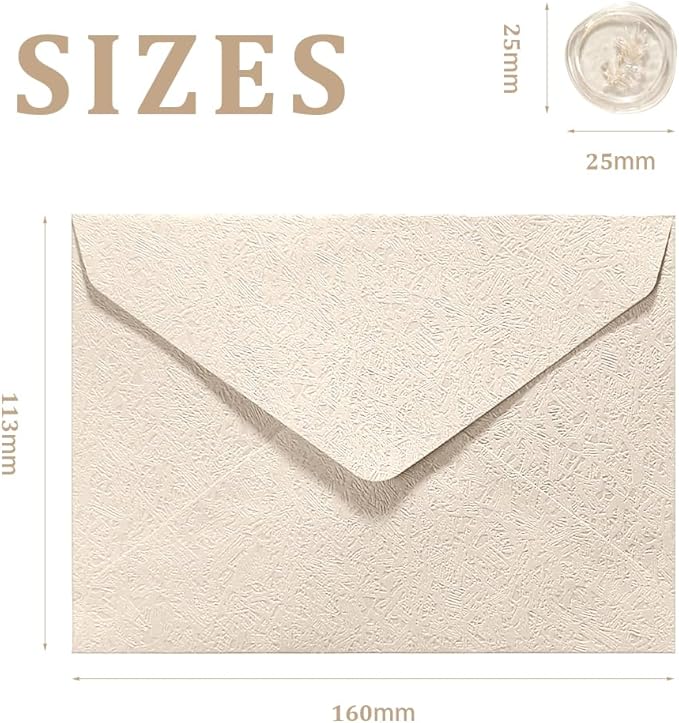 30 Pieces A6 Envelopes with 30 Seal Stickers, 6.32 x 4.45 inch Envelopes for 4 x 6 Wedding Invitation Cards, Greeting Cards, Graduation, Birthday Party Invitations, Yellow.