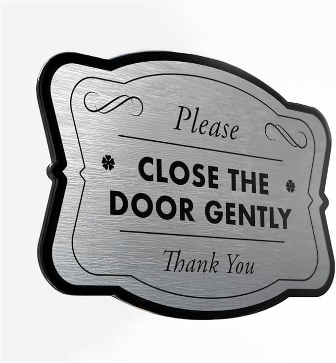 Custom Personalized Aluminum Outdoor Metal Signs, Waterproof & Made In USA - Design 3 Metallic Silver 12x12 inches Driveway Sign