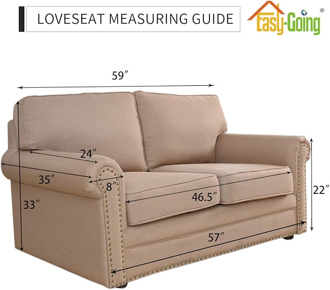 Sofa Slipcover for Loveseat, Stretch Jacquard Fabric in Christmas Red