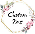 Custom Stickers for Weddings, Birthdays & Businesses - Personalized Labels with Your Logo - Waterproof, Fade and Heat Resistant - Pack of 100-1000 (Wreath K, 1.5 Inch)
