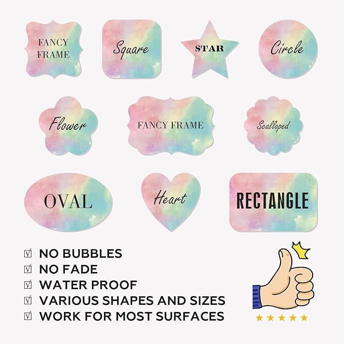 Custom Stickers - Personalized Labels, Customized Stickers with Any Design Image Logo Text, 100 Labels (Flower, 4.5"x4.5")