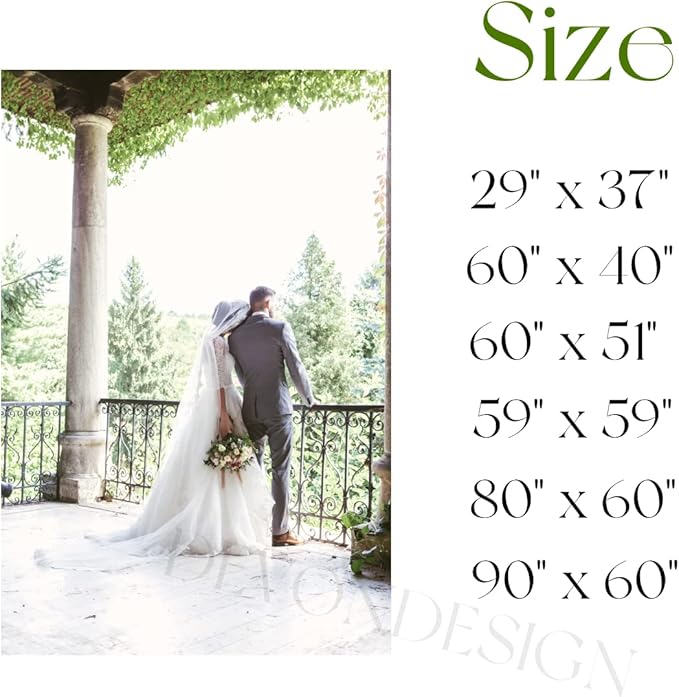 Wedding Backdrop for Reception, Rustic Wood Green Leaf Banner, Custom Tapestry with Names & Date, Personalized Calligraphy Banner Ceremony, Botanical Lights One Size