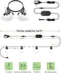 String Lights Outdoor RGBIC Smart LED with App and Voice Control