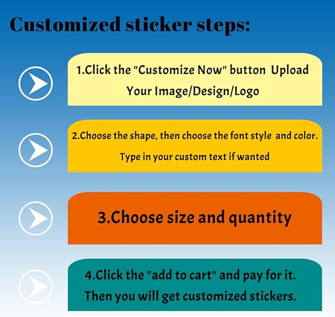 Custom Stickers 70-1000 Personalized Labels for Birthday Party Wedding, Customized Stickers for Business Logo(Rectangle)