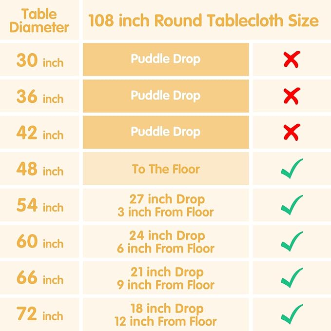 BRILLMAX 4 Pack Beige Round Tablecloths 108 Inch - Circle Bulk Linen Polyester Fabric Washable Table Cloth Cover for Wedding Reception Banquet Birthday Party Buffet Restaurant