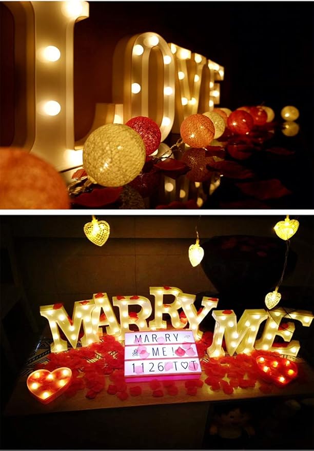 MUMUXI Marquee Light Up Letters | Large Light Up Numbers | Battery Powered and Bright with Every Letter of The Alphabet | for Wedding, Birthday, Party, Celebration, Christmas or Home Decoration (E)