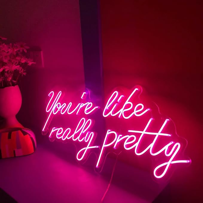 Lighted Neon Sign, 17.7 x 13.7 Inch USB-Powered Acrylic Wall Light Decor