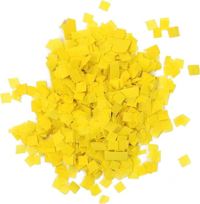 Confetti: 1 lb Yellow Biodegradable Tissue Paper, 16,000 Pieces